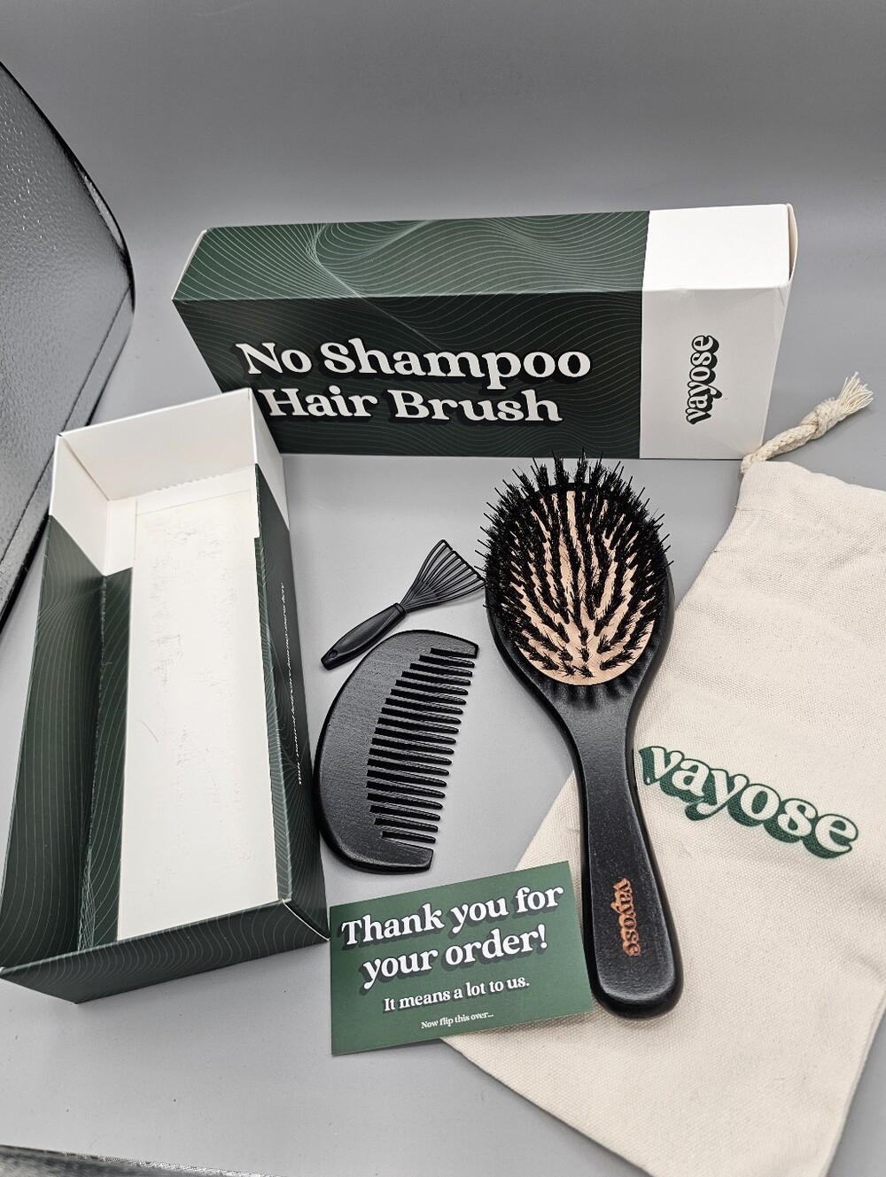 Vayose Signature Hair Brush‎ Combo Gift Set Box Magic wand for natural haircare